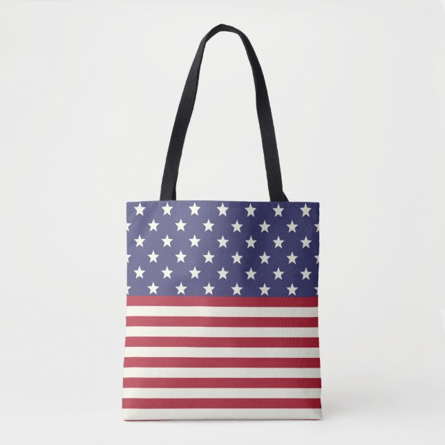 Bolsa Tote Bandeira dos Estados Unidos EUA patrióticos da (Frente)