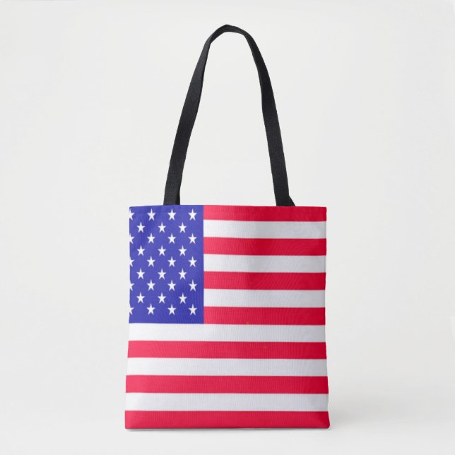 Bolsa Tote Bandeira dos EUA 4 de julho (Frente)