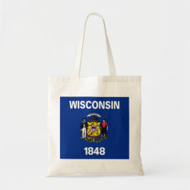 Bolsa Tote Bandeira Estadual do Wisconsin