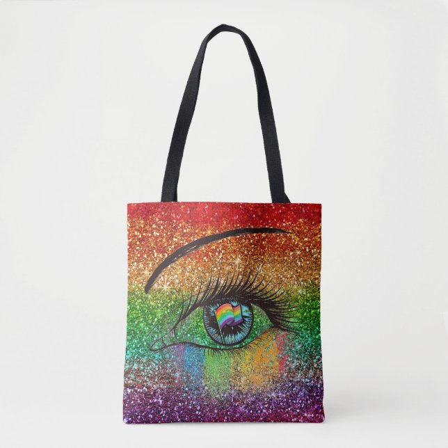 Bolsa Tote Bandeira fabulosa w/Eye 53086FE da coleção do (Frente)