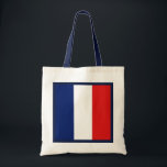 Bolsa Tote Bandeira França<br><div class="desc">Um saco versátil com a bandeira da França. Um item prático com um pouco de estilo francês.</div>