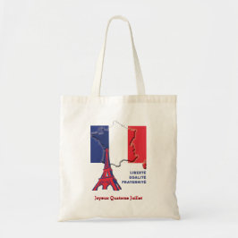Bolsa Tote Bandeira Francesa Patriótica BASTILLE DAY