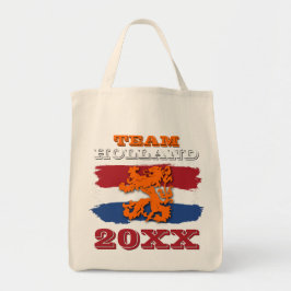 Bolsa Tote Bandeira Holandesa Laranja Personalizada Leão da E