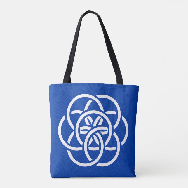 Bolsa Tote Bandeira Internacional do Planeta Terra (Verso)