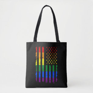 Bolsa Tote Bandeira LGBT Mês do Orgulho Gay Transgênero
