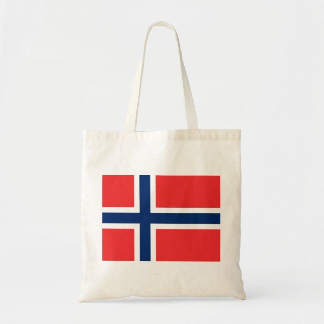Bolsa Tote Bandeira norueguesa (Noruega) (Frente)