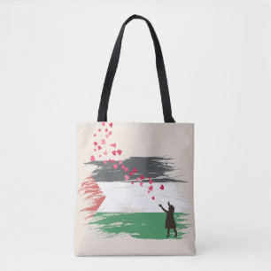 Bolsa Tote Bandeira Palestina em Perigo - Solidariedade