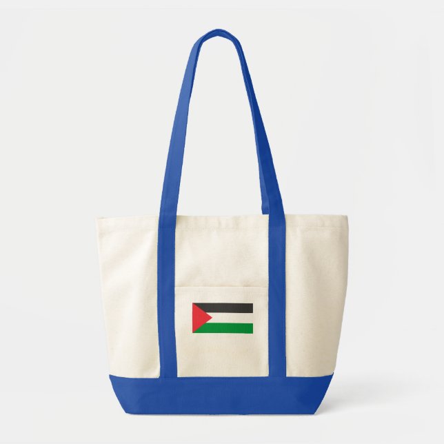 Bolsa Tote Bandeira Palestina Livre sob medida (Frente)