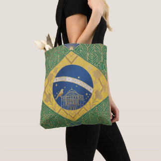 Bolsa Tote Bandeira Patrimonial Art Déco | Nome Personalizado