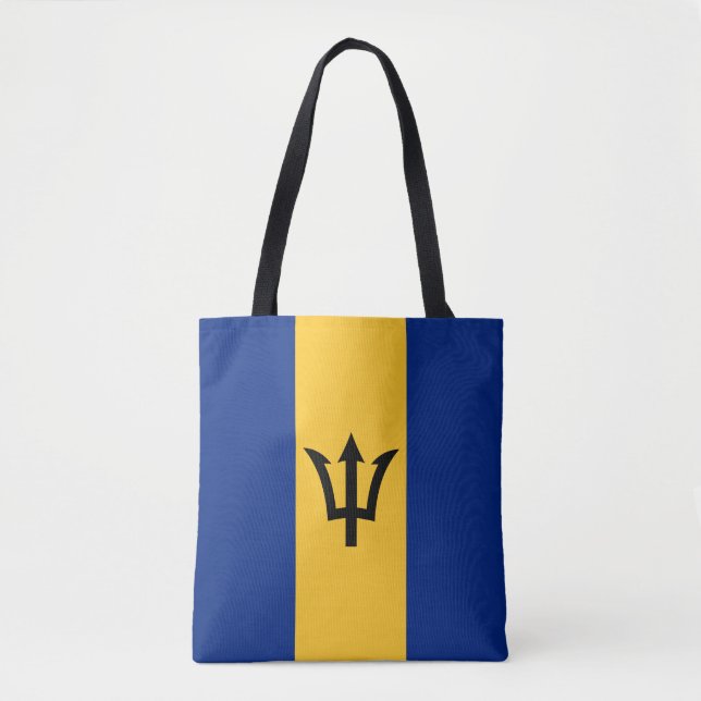 Bolsa Tote Bandeira Patriótica Barbados (Frente)