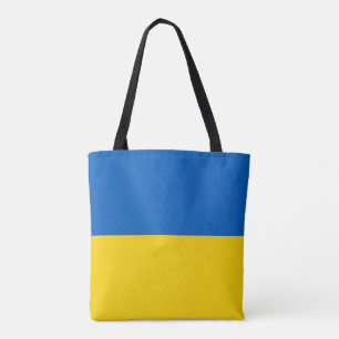 Bolsa Tote Bandeira Patriótica da Ucrânia
