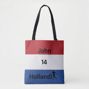 Bolsa Tote Bandeira Personalizada da Holanda Orgulho do Futeb
