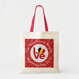 Bolsa Tote Bandeira Personalizada LOVE Vermelho Bélgica