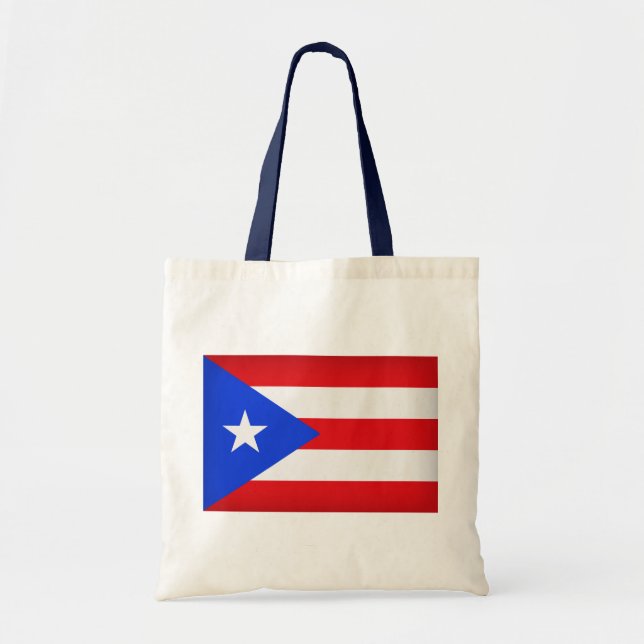 Bolsa Tote Bandeira Porto Rico (Frente)