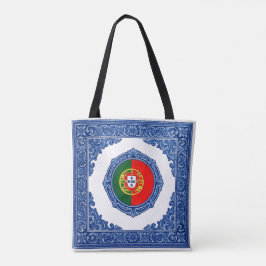 Bolsa Tote "Bandeira Portuguesa": Saco de pano com estampado