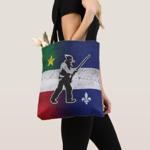 Bolsa Tote Bandeira Quebeque e Patriota Henri Julien
