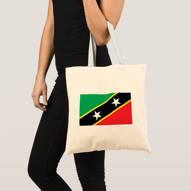 Bolsa Tote Bandeira rua Kitts E Nevis (Criador carregado)