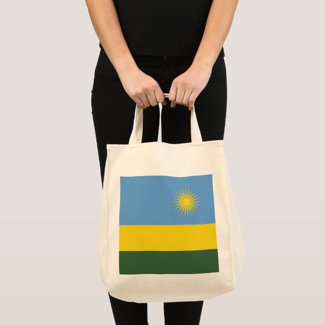 Bolsa Tote Bandeira Ruanda (Frente (produto))
