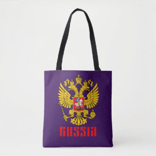 Bolsa Tote Bandeira russa Águia imperial russa ortodoxa russa