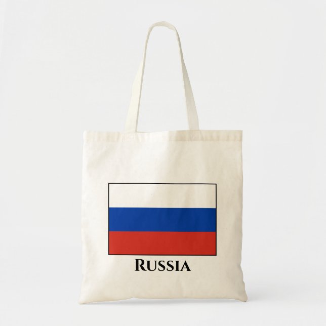 Bolsa Tote Bandeira Rússia (Rússia) (Frente)