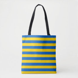 Bolsa Tote Bandeira Ucraniana (Ucrânia) Azul e Amarelo riscad