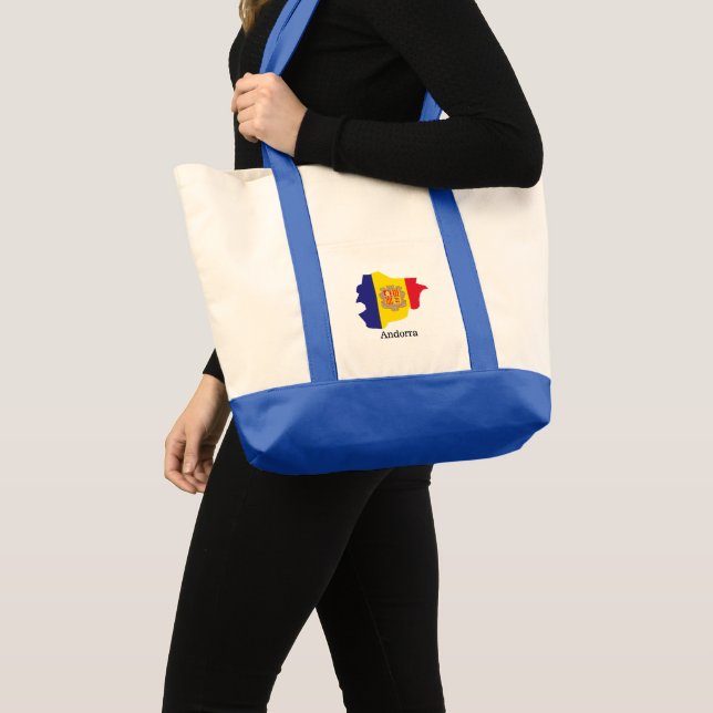Bolsa Tote Bandeiras e países Andorra (Frente (produto))