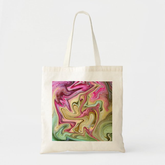 Bolsa Tote Bandeja abstrato de doces (Frente)