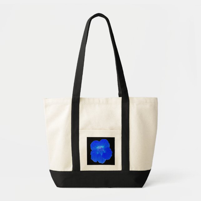 Bolsa Tote Bandeja azul de Nasturtium (Frente)