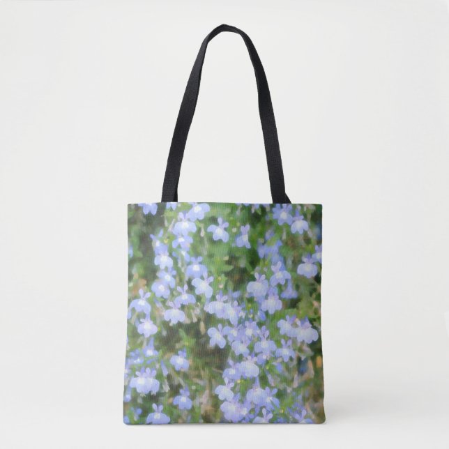 Bolsa Tote Bandeja Azul Flores (Frente)