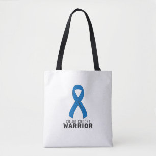 Bolsa Tote Bandeja Branca de Toques do Cancer Colon