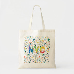 Bolsa Tote Bandeja Colorida de Nova Iorque NYC