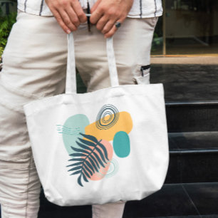 Bolsa Tote Bandeja Colorida de Tote de Abstrato