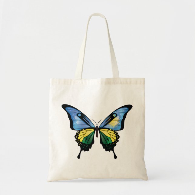 Bolsa Tote Bandeja da Borboleta do Swallowtail Ruanda (Frente)