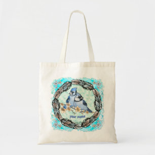 Bolsa Tote Bandeja da Ramificação Azul Jay