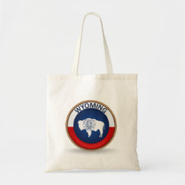 Bolsa Tote Bandeja de Bandeira do Estado de Wyoming