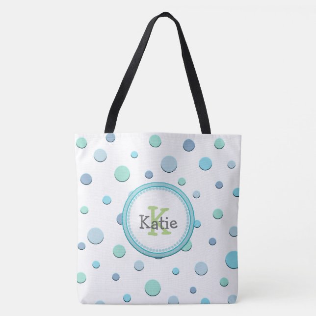 Bolsa Tote Bandeja de Bolinhas Personalizada Whimsical (Frente)