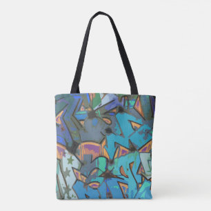 Bolsa Tote Bandeja de Design colorido do Grafite