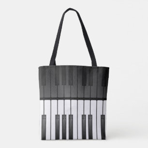 Bolsa Tote Bandeja de Design de teclado para piano