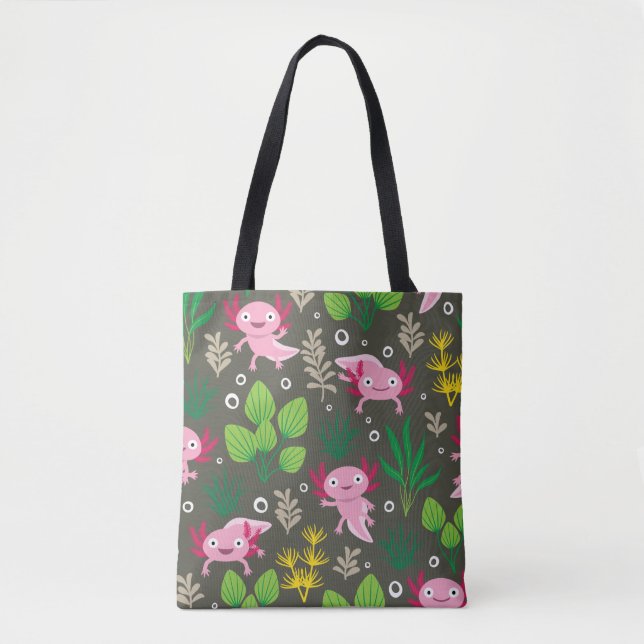 Bolsa Tote Bandeja de ferramentas Axolotl (Frente)