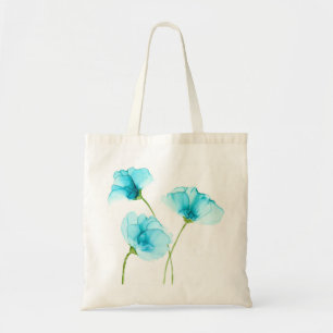 Bolsa Tote Bandeja de Flores Azuis