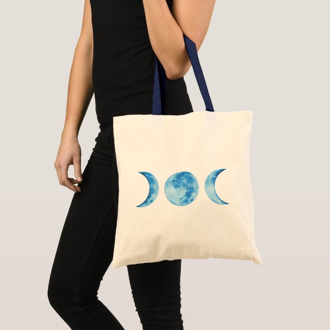 Bolsa Tote Bandeja de Lua de Três Fases (Frente (produto))