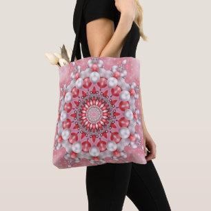 Bolsa Tote Bandeja de Natal Decorativo Rosa