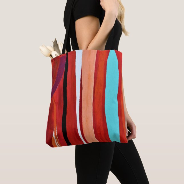 Bolsa Tote Bandeja de Toque Azul Flame (Close Up)