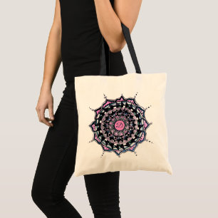 Bolsa Tote Bandeja de Toque de Design de Mandala inicial pers