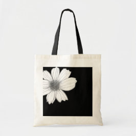 Bolsa Tote Bandeja de Toques Branca e design Floral