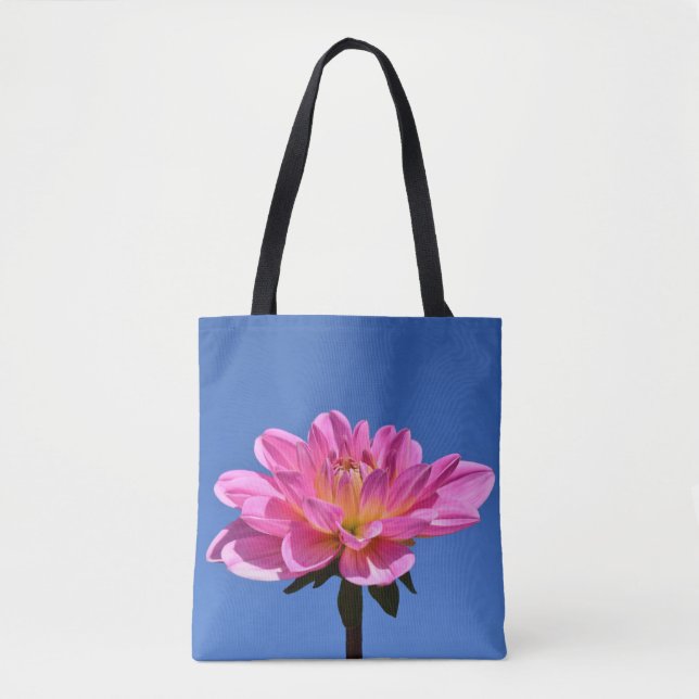 Bolsa Tote Bandeja de Toques com Flor Rosa (Frente)