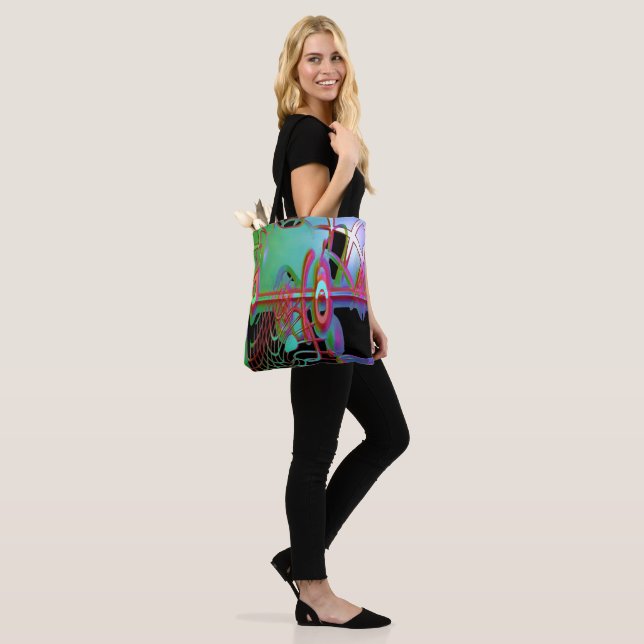 Bolsa Tote Bandeja de Toques de abstrato Togetherness (No(a) Modelo)