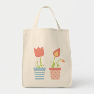 Bolsa Tote Bandeja de Toques de Potes Flores