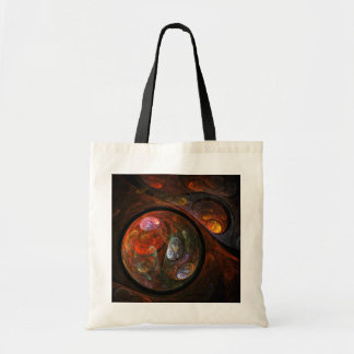 Bolsa Tote Bandeja de Tota de Abstrato de Conexão Fluid