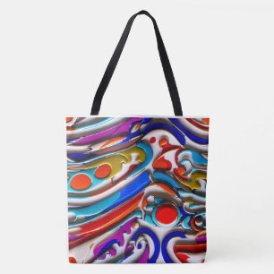 Bolsa Tote Bandeja de Tota de Enamel Azul